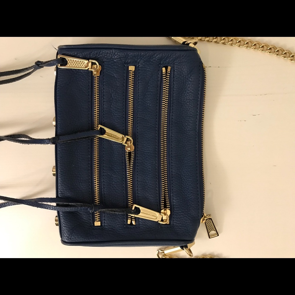 Rebecca Minkoff Leather 5 Zipper Mini Crossbody - Picture 4 of 6